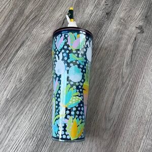 NWT Starbucks 2025 Easter Floral Carrots & Bunny Venti Tumbler with Bunny Topper